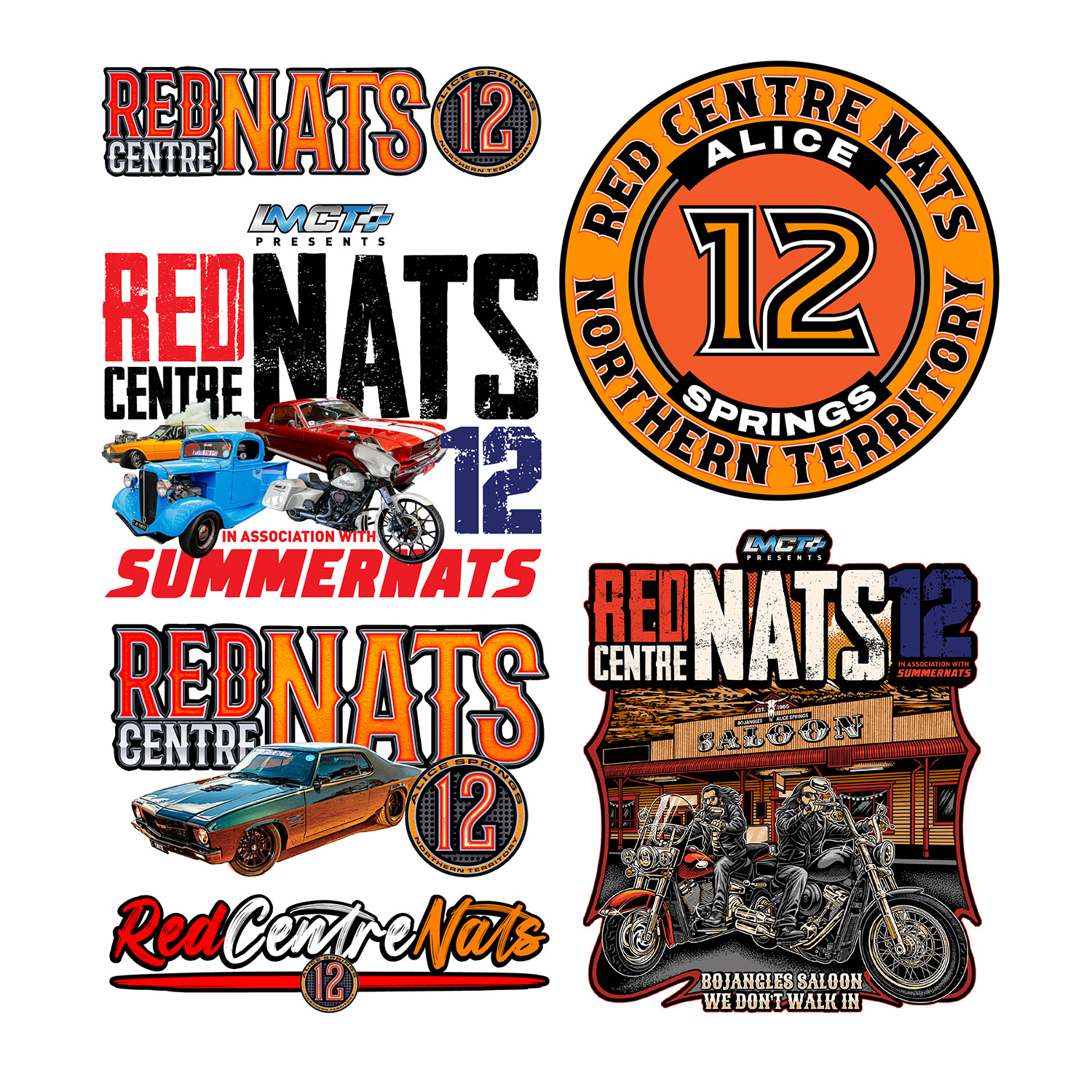 REDCENTRENATS 12 STICKER PACK