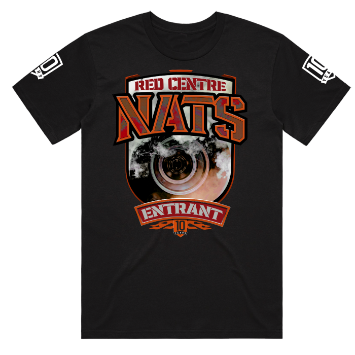 REDCENTRENATS 10 MEN'S ENTRANT T-SHIRT - BLACK